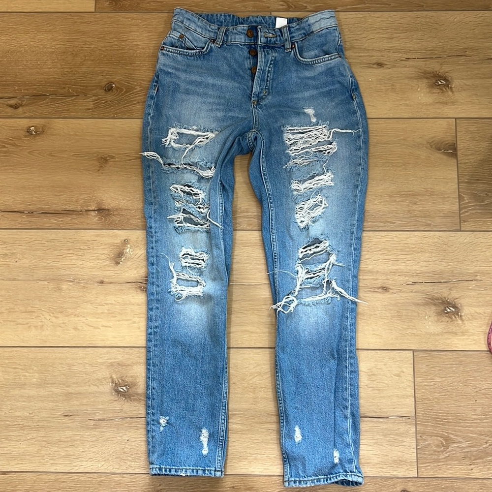 & Denim brand distressed jeans